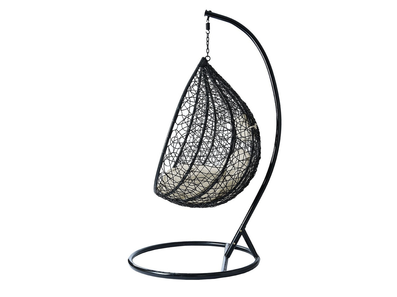 Cadeira suspensa Comfivo 148 (Preto + Creme)