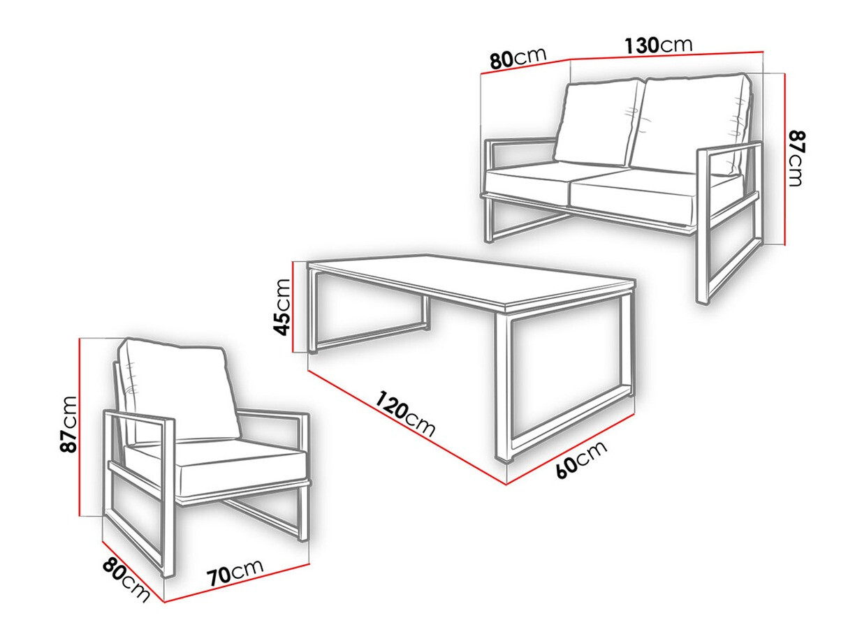 Conjunto de mobiliário de exterior Germantown 104
