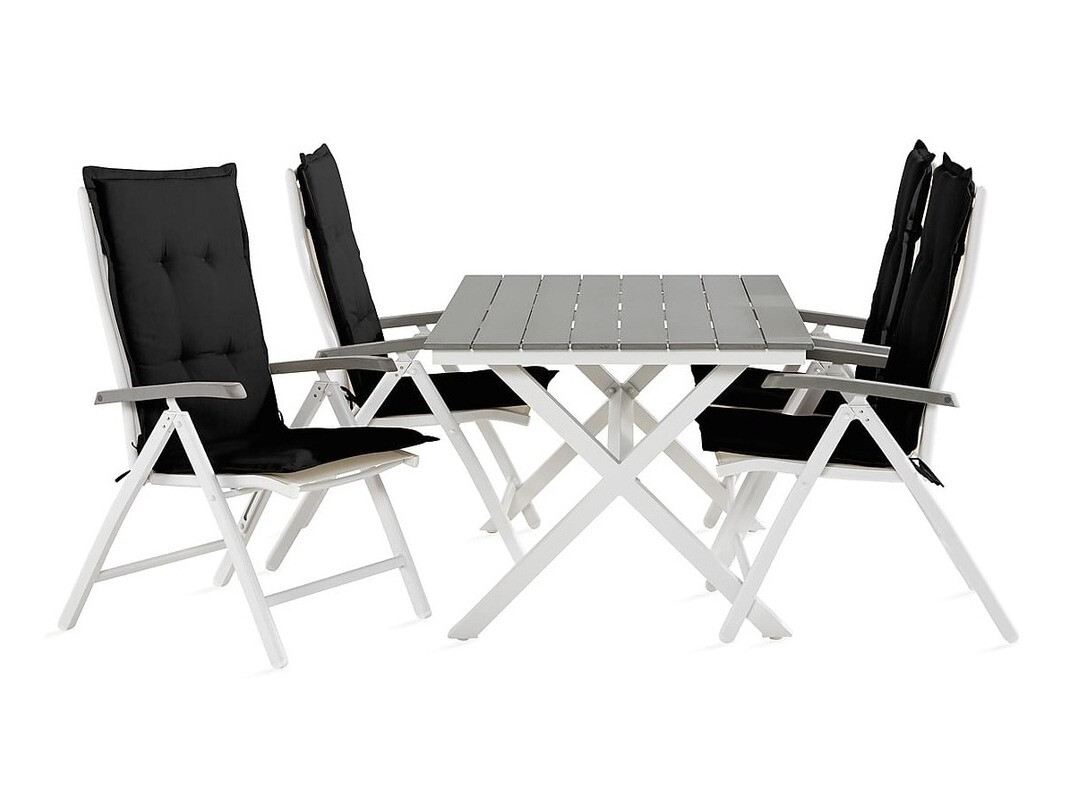 Conjunto de mesa e cadeiras Comfort Garden 1457 (Preto)