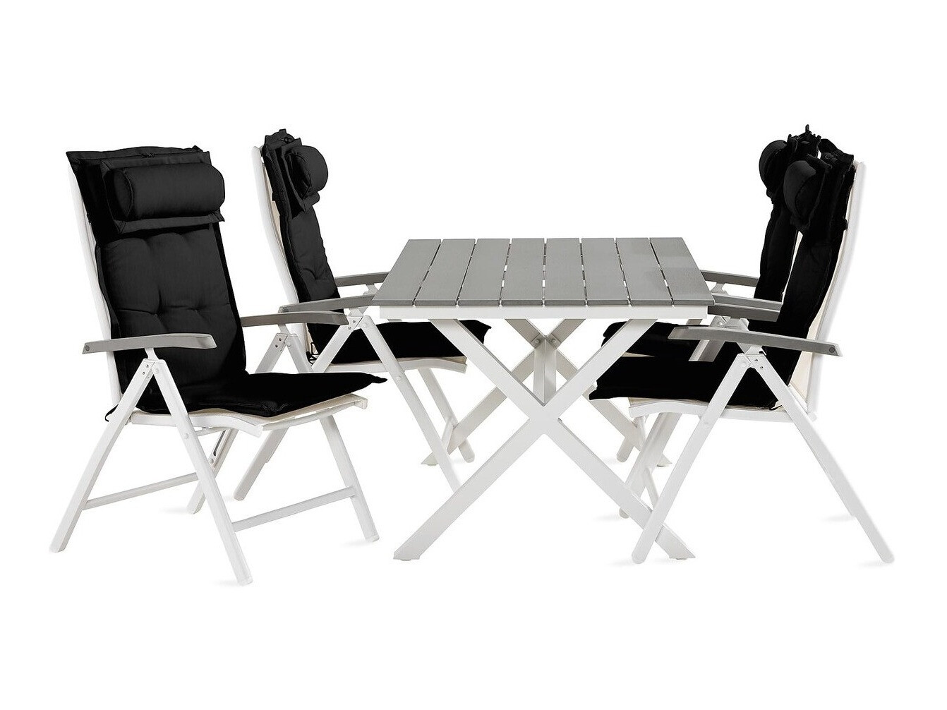 Conjunto de mesa e cadeiras Comfort Garden 1488 (Preto)
