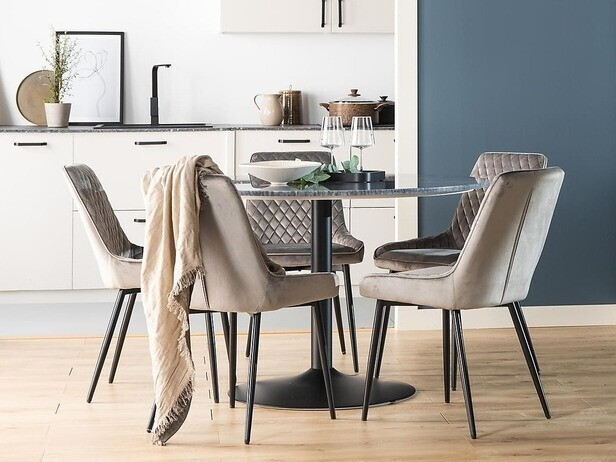 Mesa Concept 55 179 (Cinzento mármore + Preto)