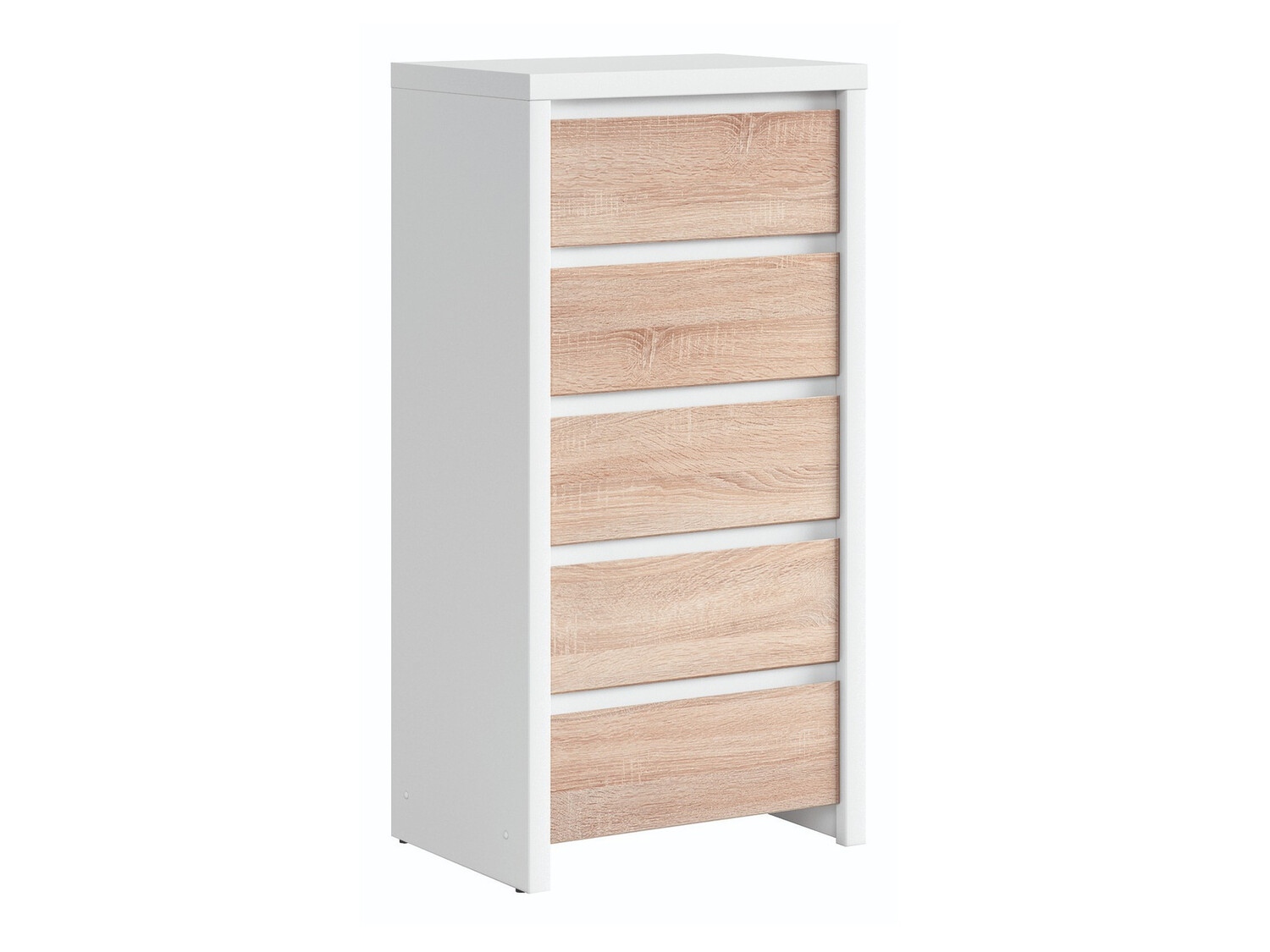 Cómoda Nolroma 106 (Branco + Somoma carvalho)