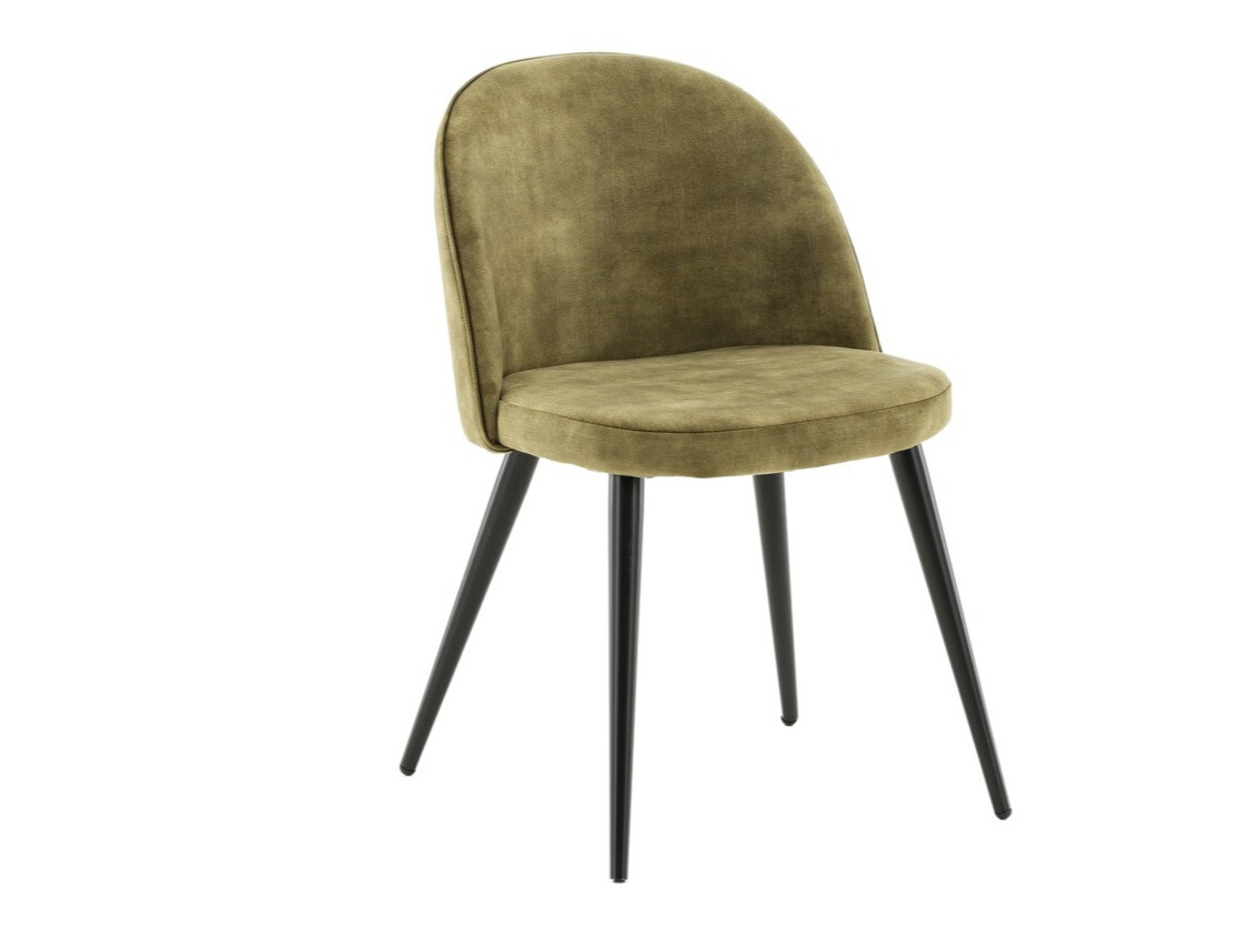 Cadeira Dallas 153 (Verde empoeirado + Preto)