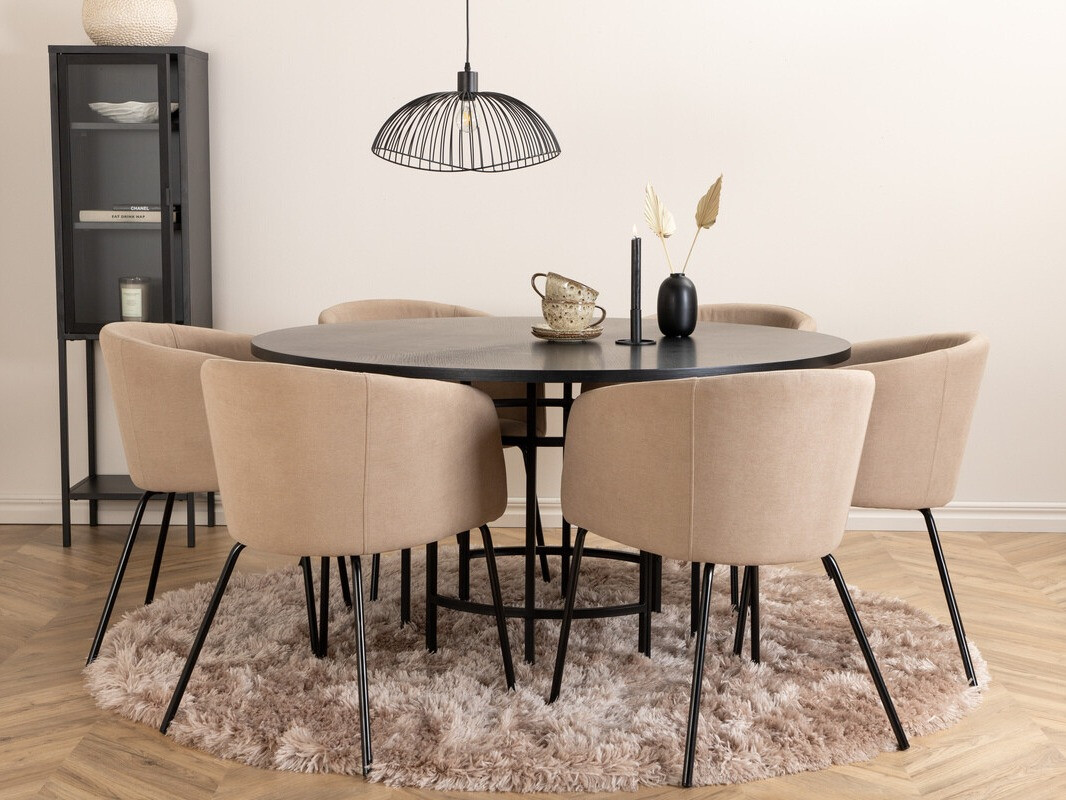 Cadeira Dallas 2603 (Bege + Preto)