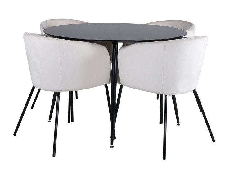 Cadeira Dallas 2603 (Creme + Preto)