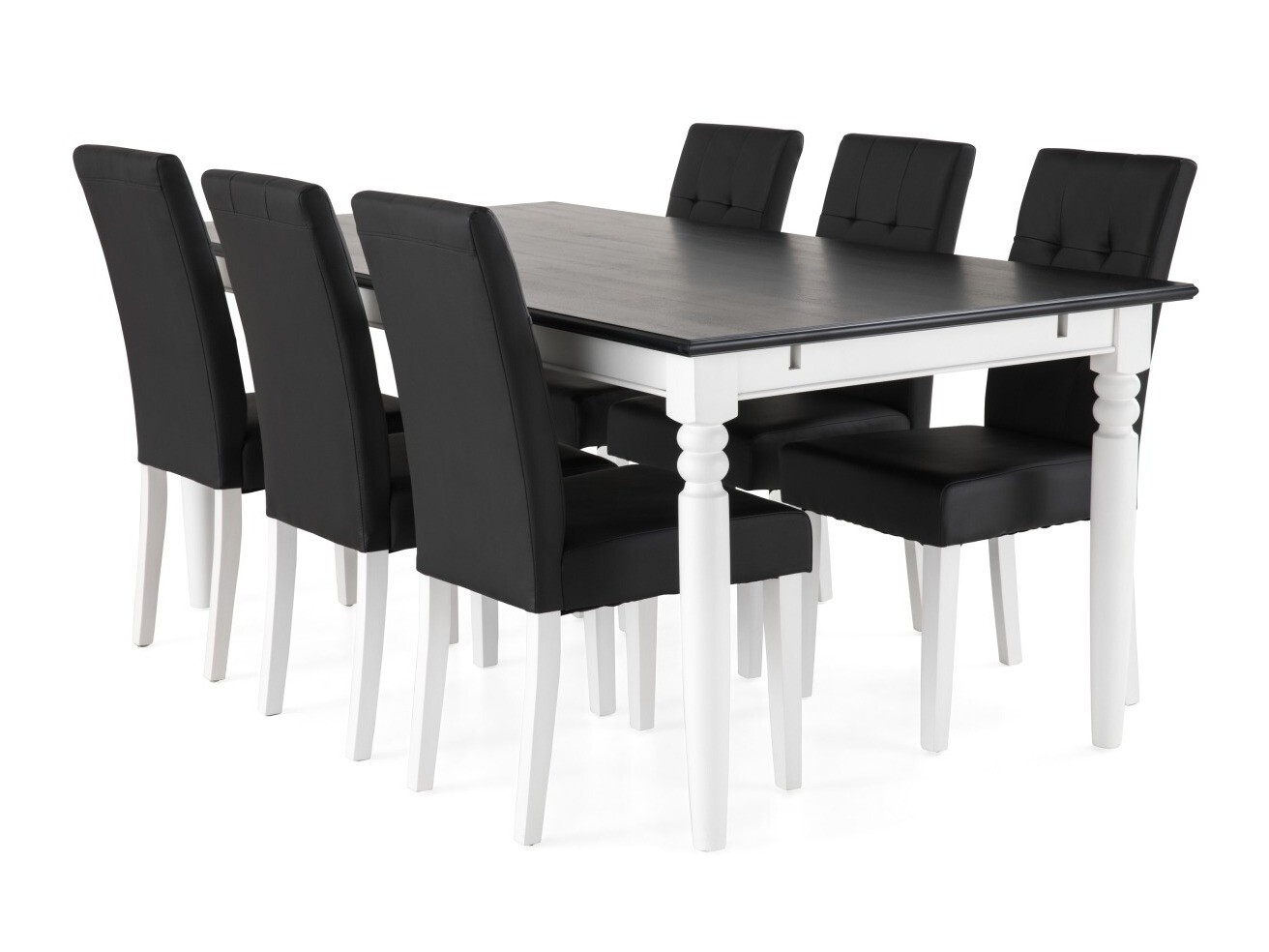 Conjunto para refeições Scandinavian Choice 652 (Preto + Branco)