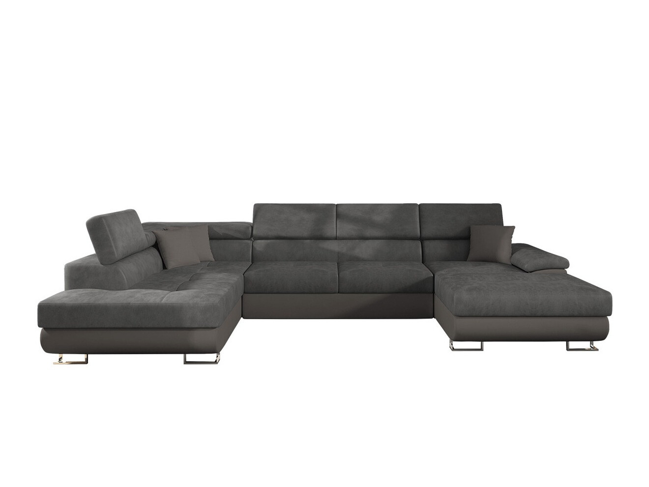 Sofá de canto Comfivo Ruta IV (Soft 029 + Uttario Velvet 2971 + Soft 029)
