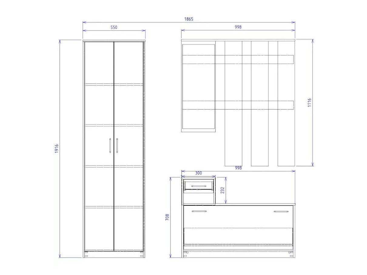 Conjunto para corredor Bristol 161