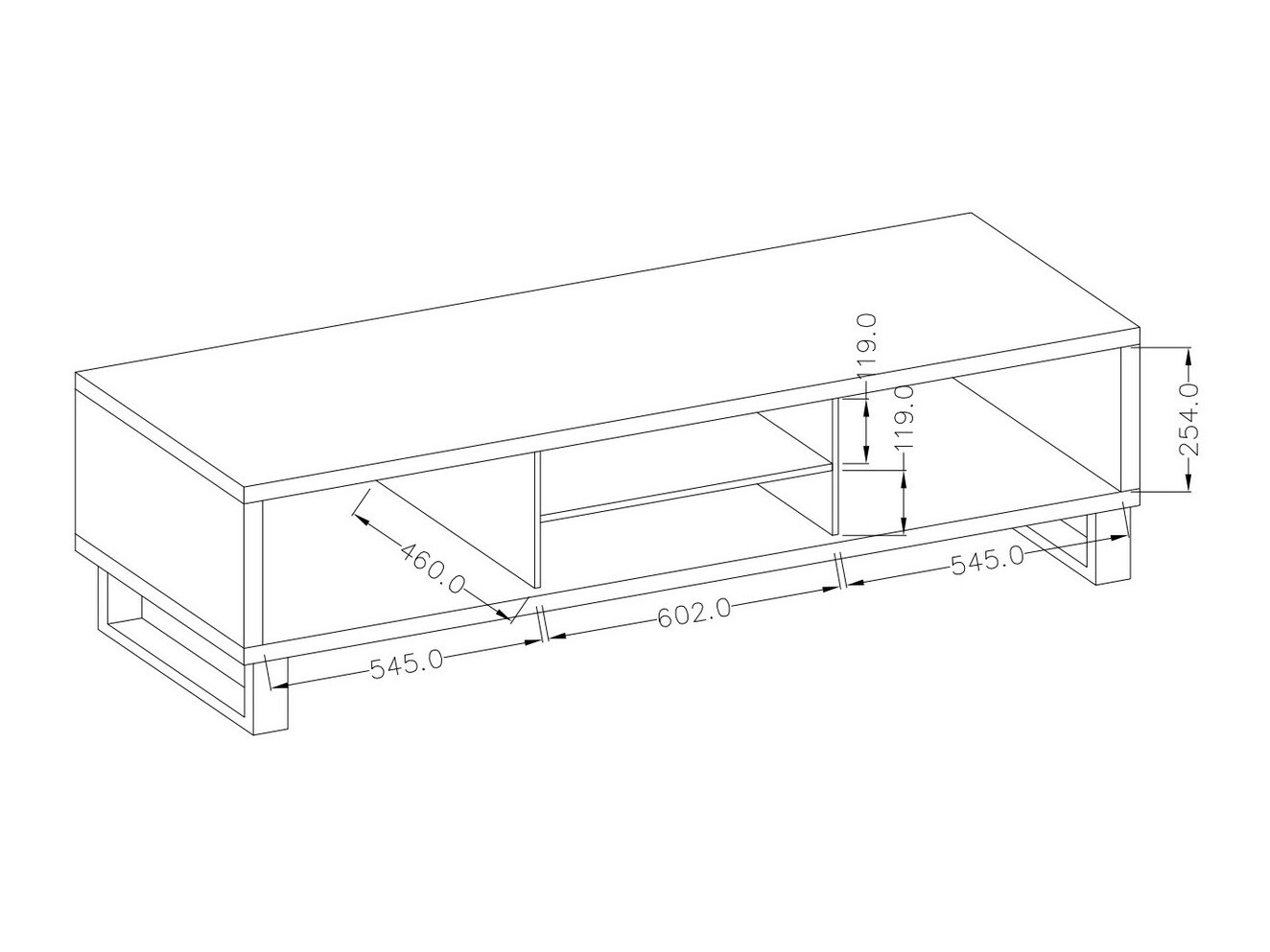 Móvel de TV Avicavu 101 (Carvalho wotan + Preto)