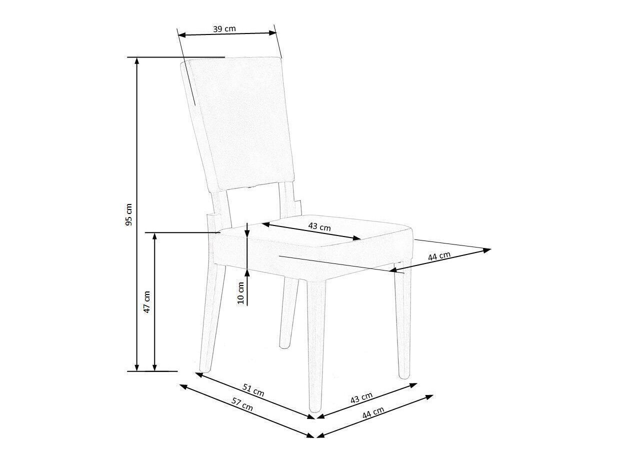 Cadeira Houston 537 (Carvalho de mel + Cinzento)
