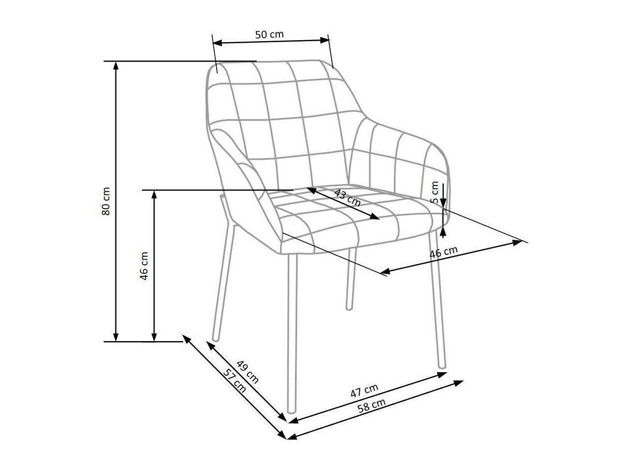 Cadeira Houston 859 (Azul escuro + Preto)