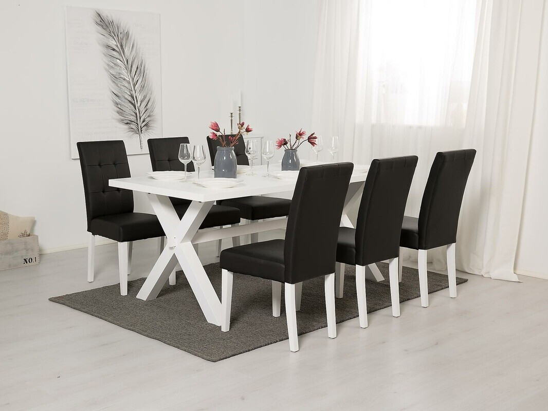 Conjunto para refeições Scandinavian Choice 675 (Preto + Branco)