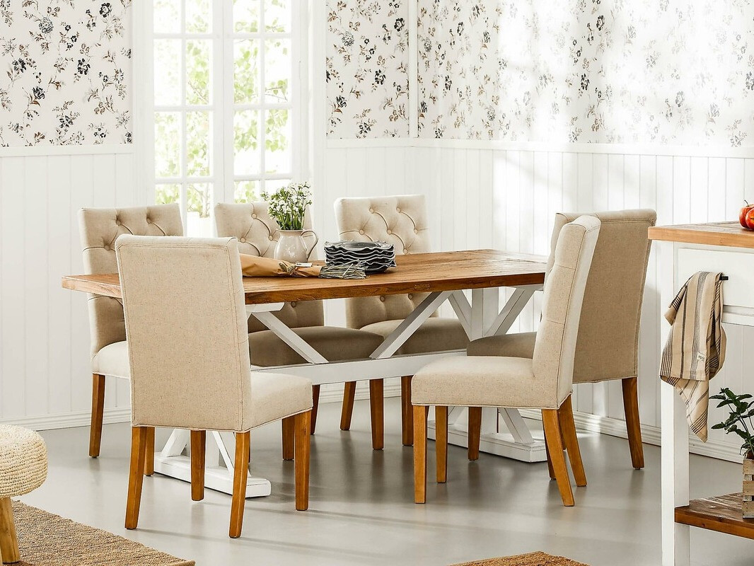 Conjunto para refeições Bloomington 194 (Beige + Olmo + Branco)