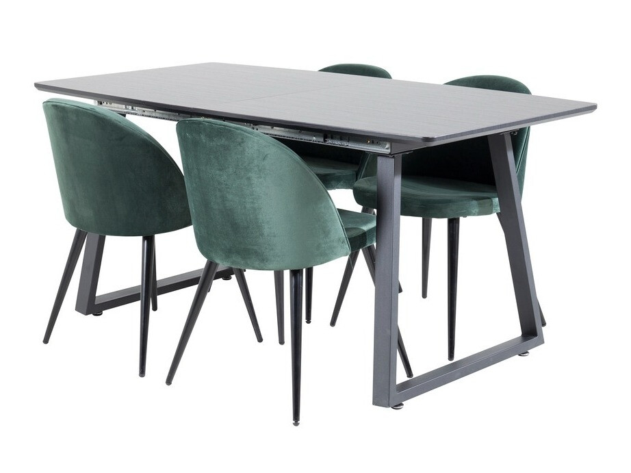 Conjunto para refeições Dallas 1609 (Verde + Preto)