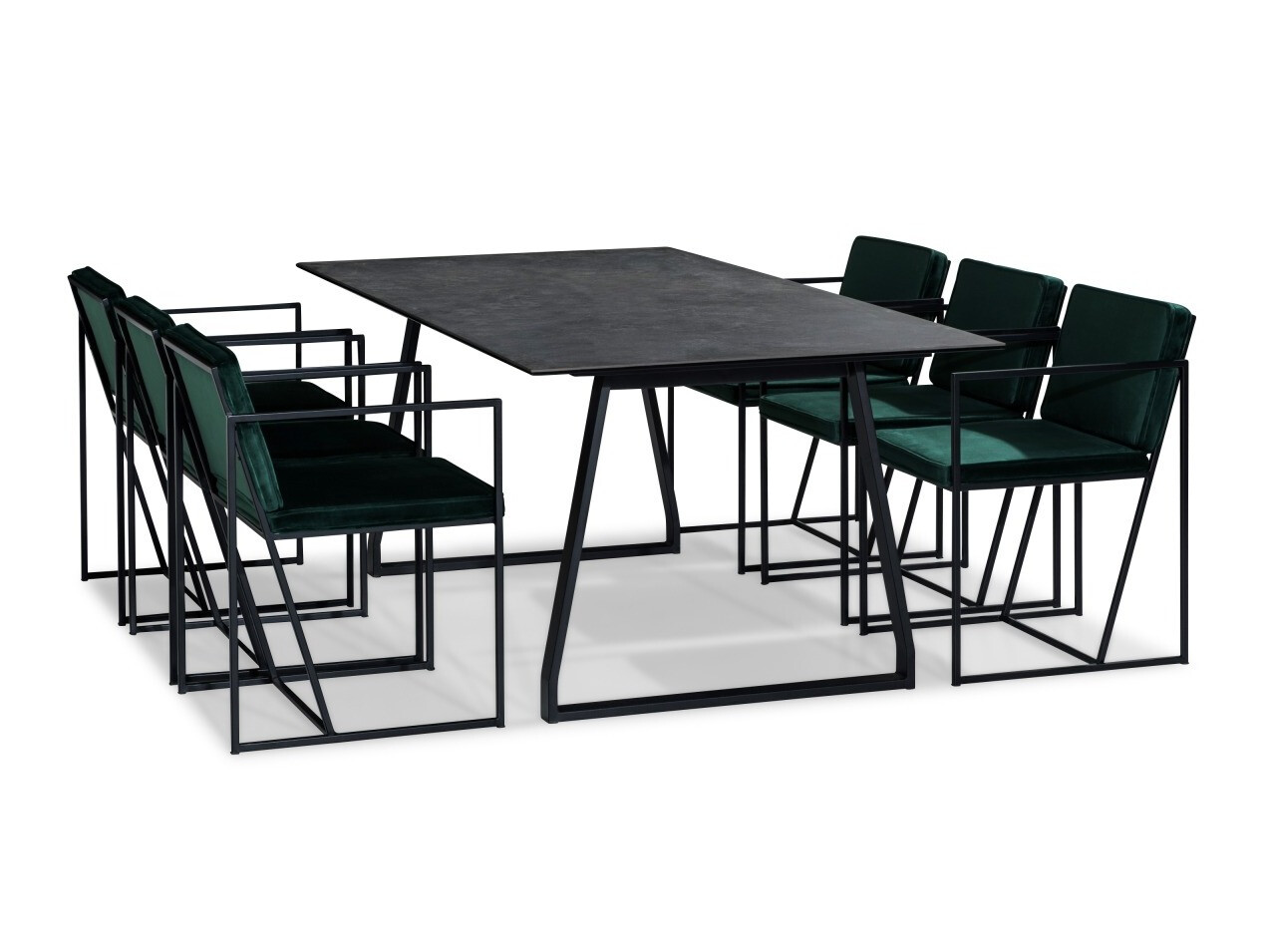 Conjunto para refeições Concept 55 154 (Verde + Preto)