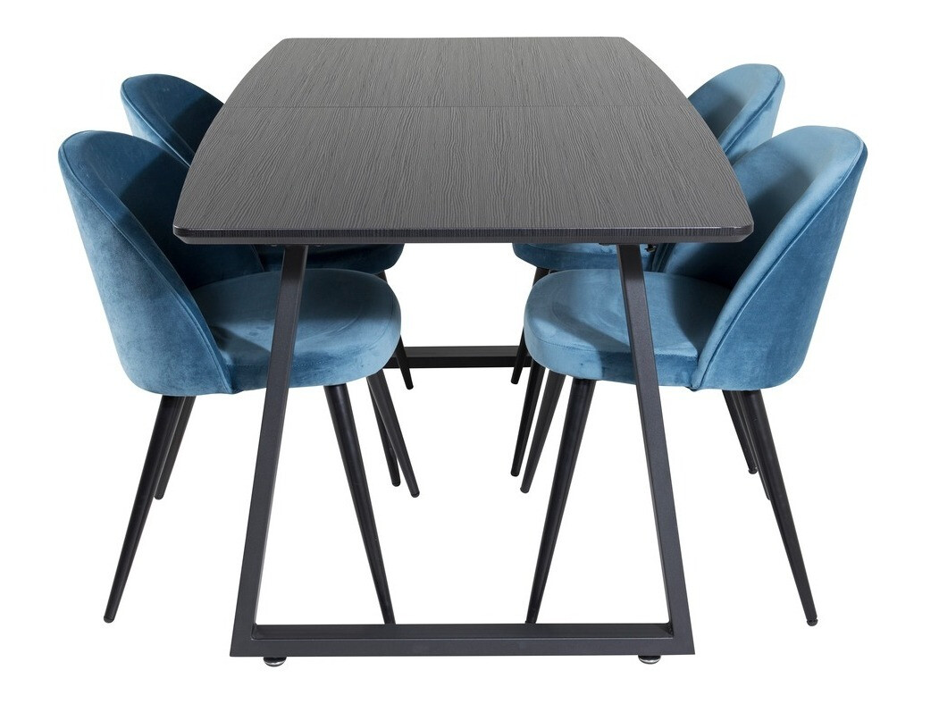 Conjunto para refeições Dallas 1609 (Azul + Preto)