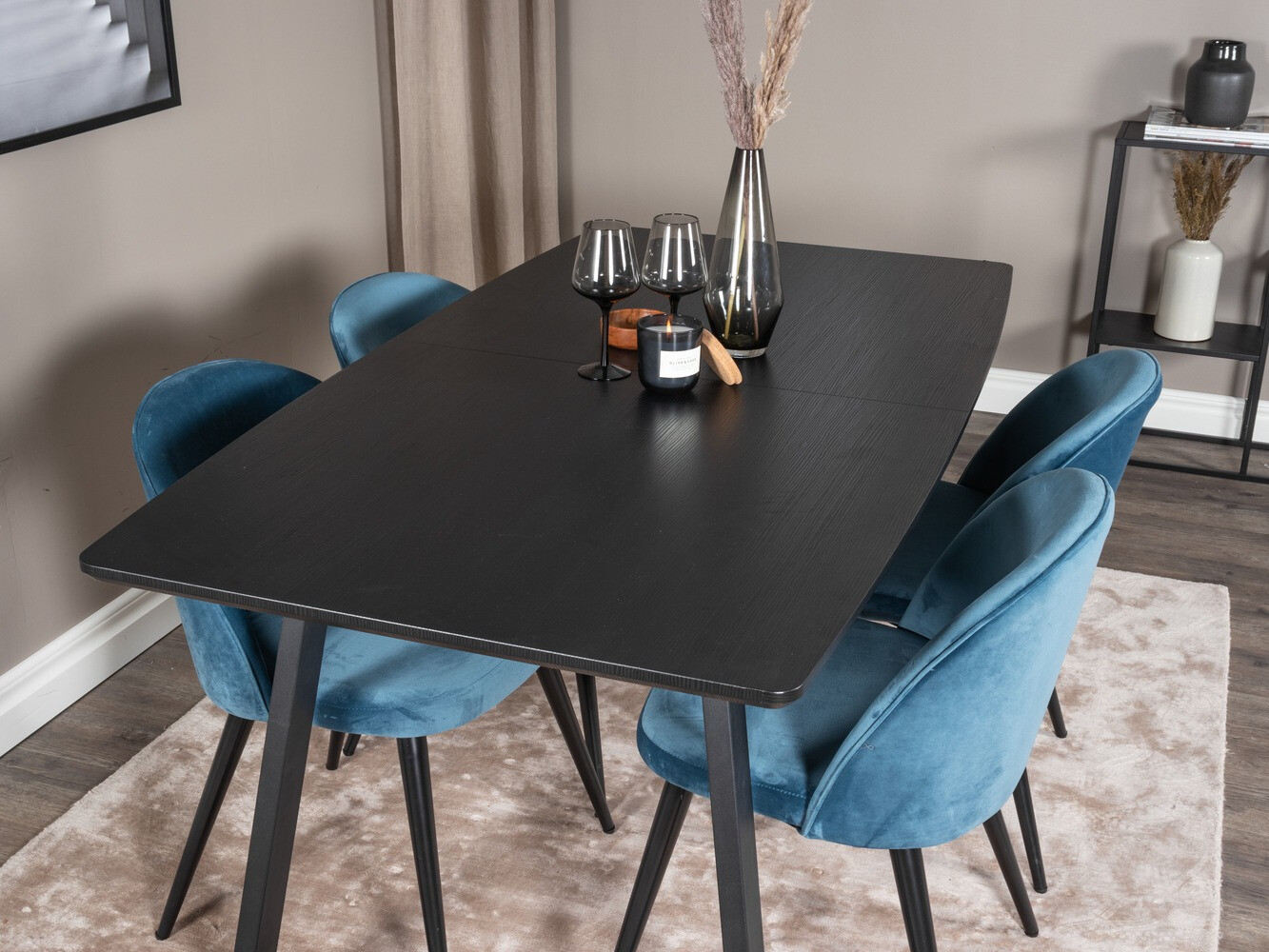 Conjunto para refeições Dallas 1609 (Azul + Preto)