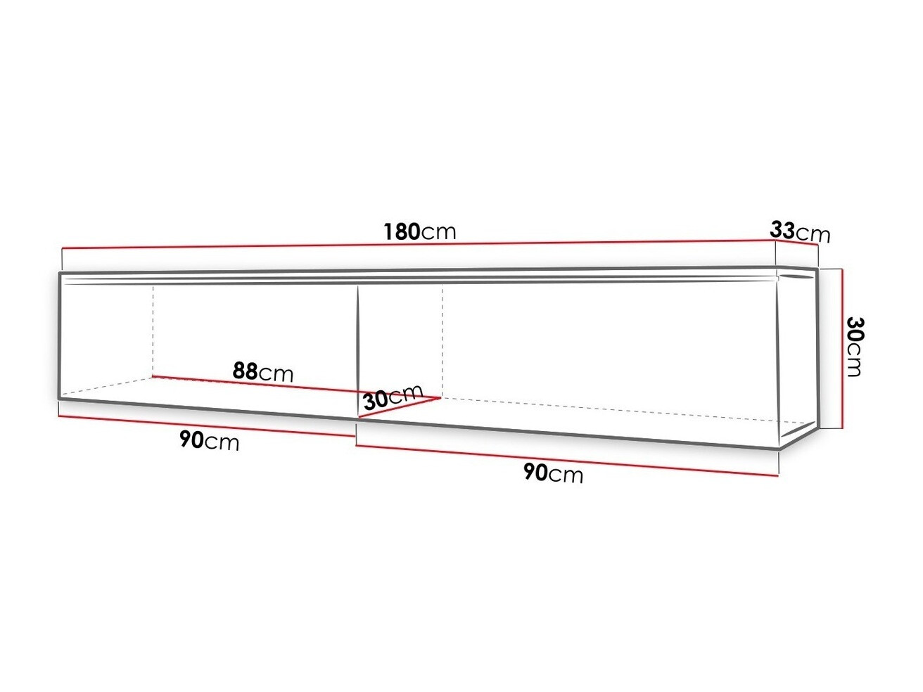 Móvel de TV Scientia I (Árvore envelhecida)