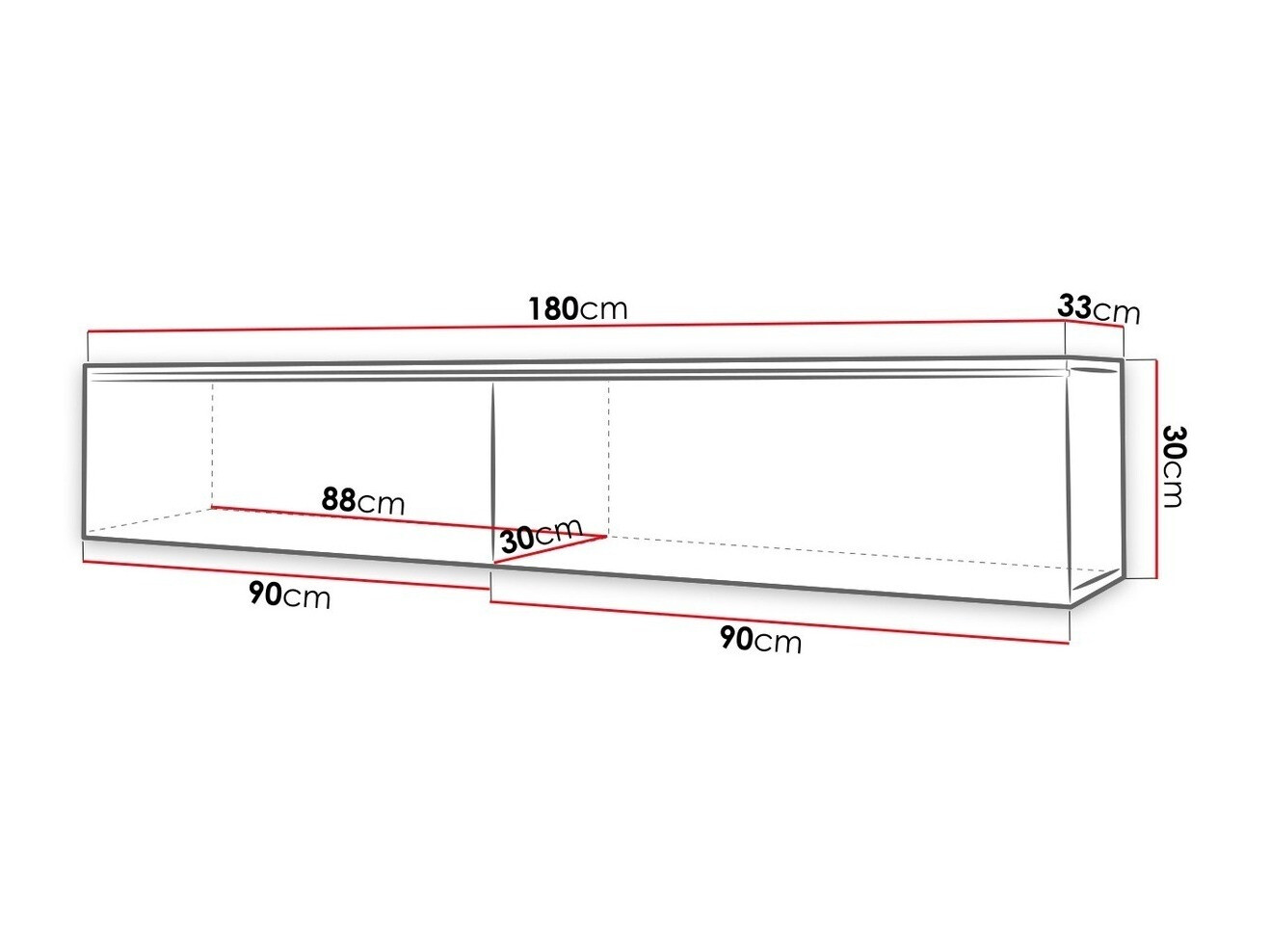 Móvel de TV Scientia I (Cimento)