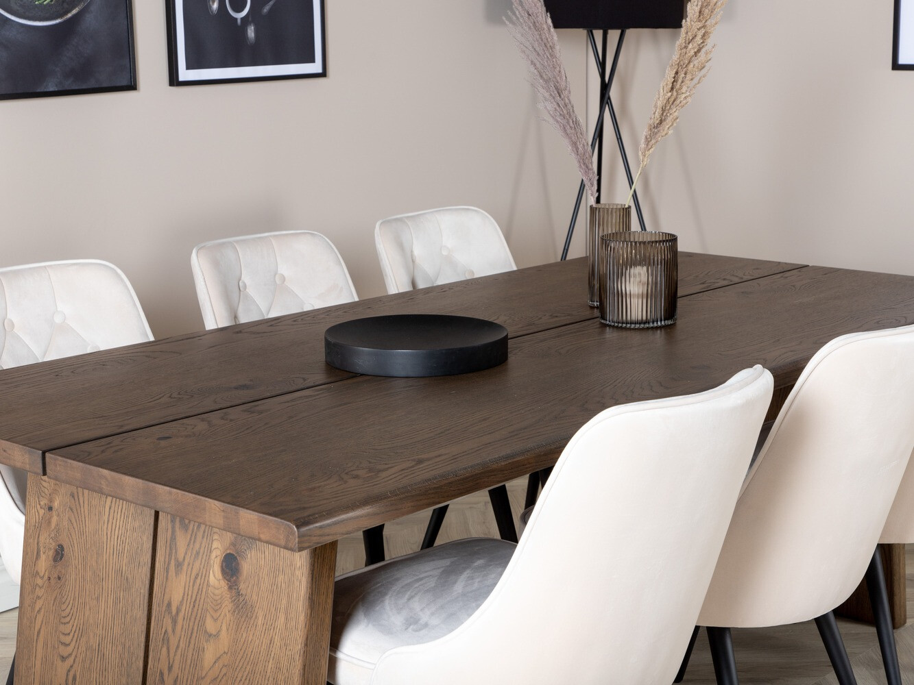 Conjunto para refeições Dallas 1807 (Preto + Bege)