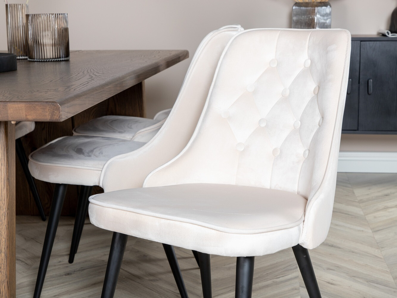 Conjunto para refeições Dallas 1807 (Preto + Bege)