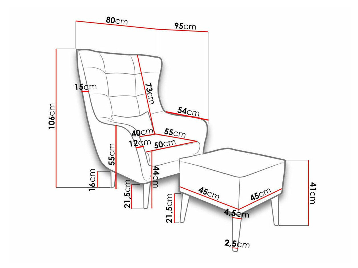 Poltrona Comfivo Ulmus II (Kronos 29)