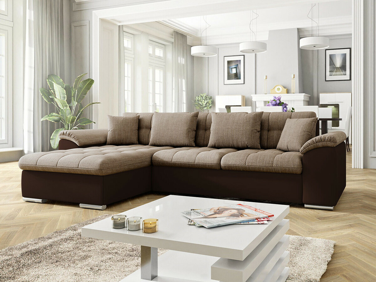 Sofá de canto Comfivo 107 (Soft 066 + Lawa 02)