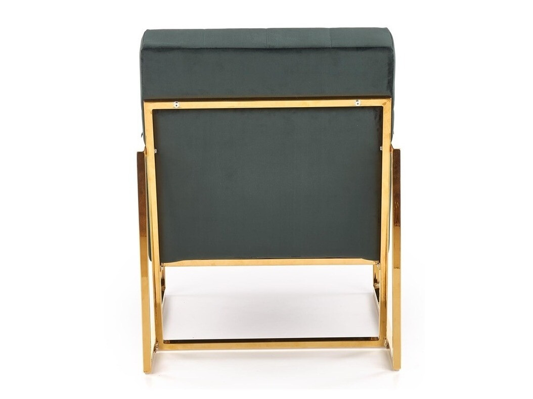 Poltrona Houston 886 (Verde escuro + Dourado)