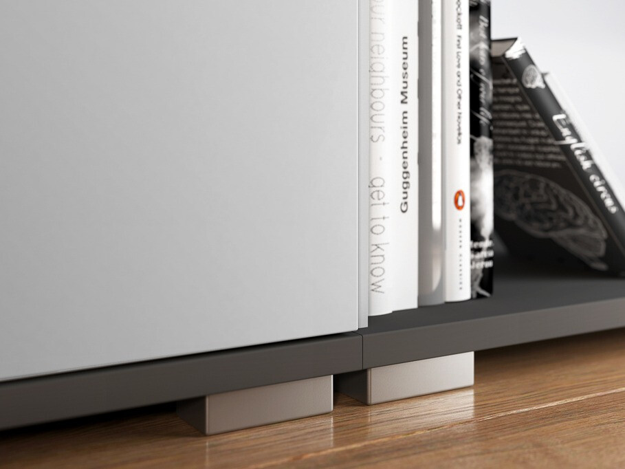 Estante Lartesi 102 (Cinzento claro + Grafite)