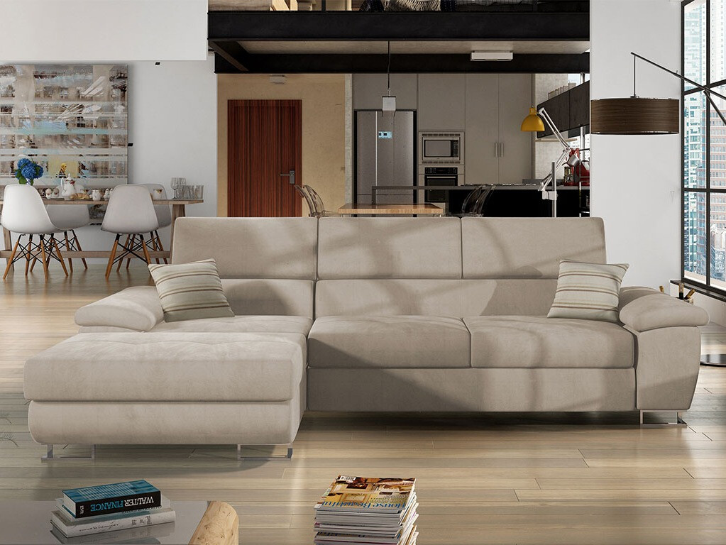 Sofá de canto Comfivo 192 (Uttario Velvet 2979 + Senegal 825)