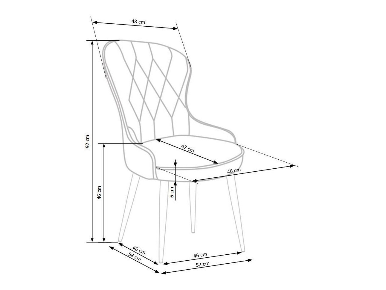 Cadeira Houston 734 (Bordéus)