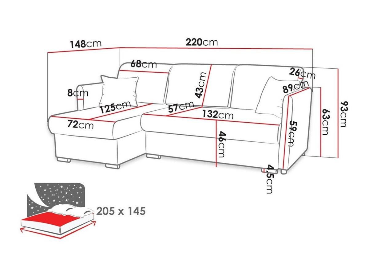 Sofá de canto Carlsbad 115 (Manila 26)