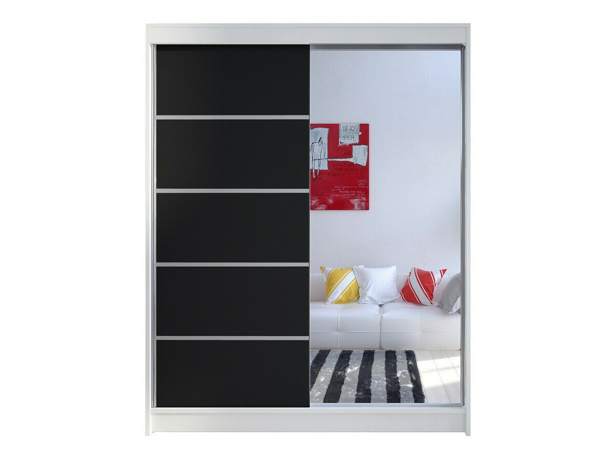 Roupeiro Closico Vastor III (Branco + Preto)