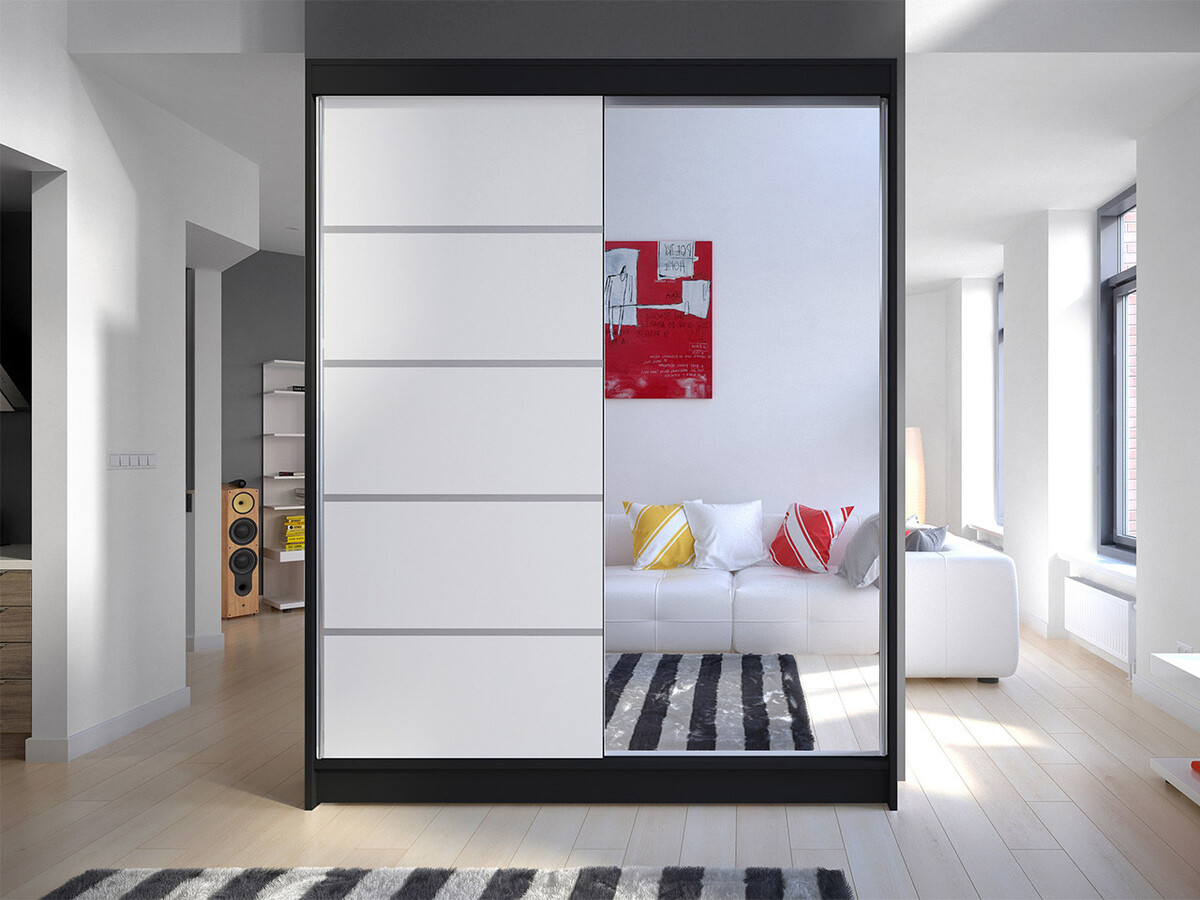 Roupeiro Closico Vastor III (Preto + Branco)