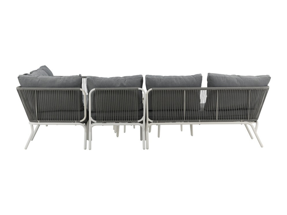 Conjunto de mobiliário para o exterior Dallas 1084 (Cinzento + Branco)