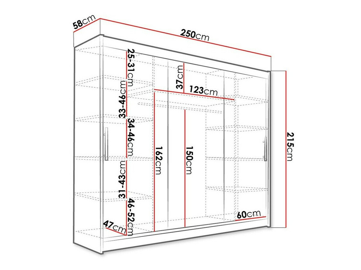 Roupeiro Closico 118 (Carvalho escuro)