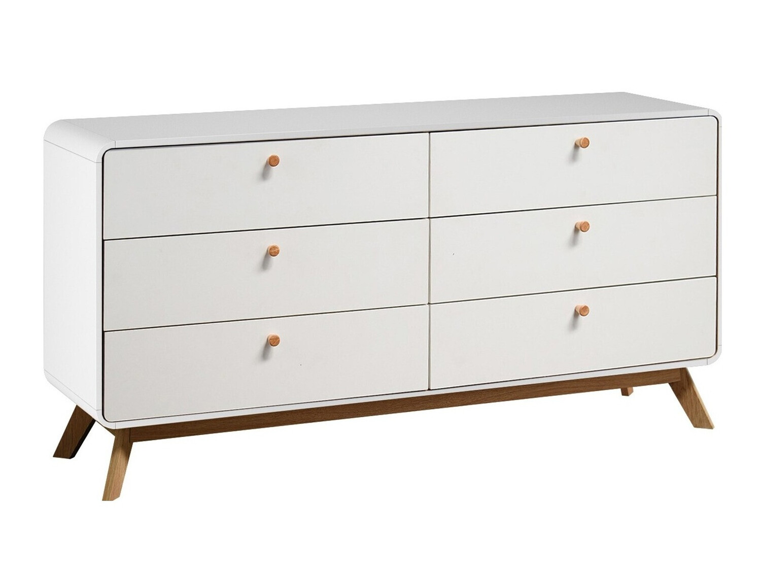 Cómoda Elbtena 101 (Branco + Carvalho)