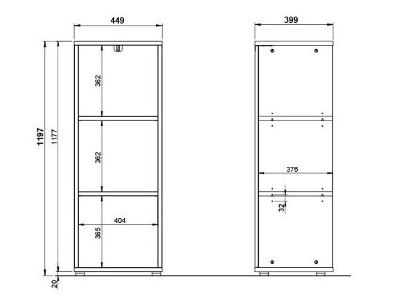 Estante Eliromo 100 (Grafite)