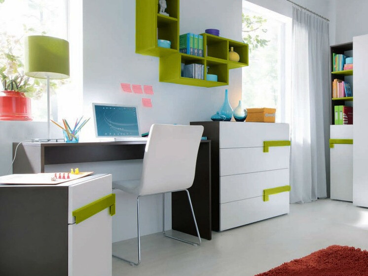 Estante de parede Bristol A104 (Verde)