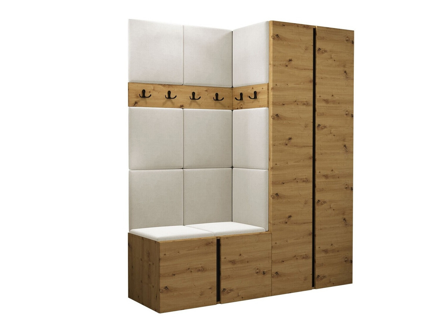 Conjunto para corredor Pinis III (Carvalho Artisan)