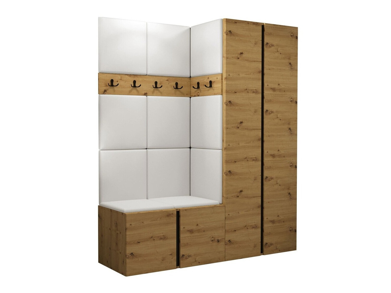 Conjunto para corredor Pinis III (Eco couro Soft 017)
