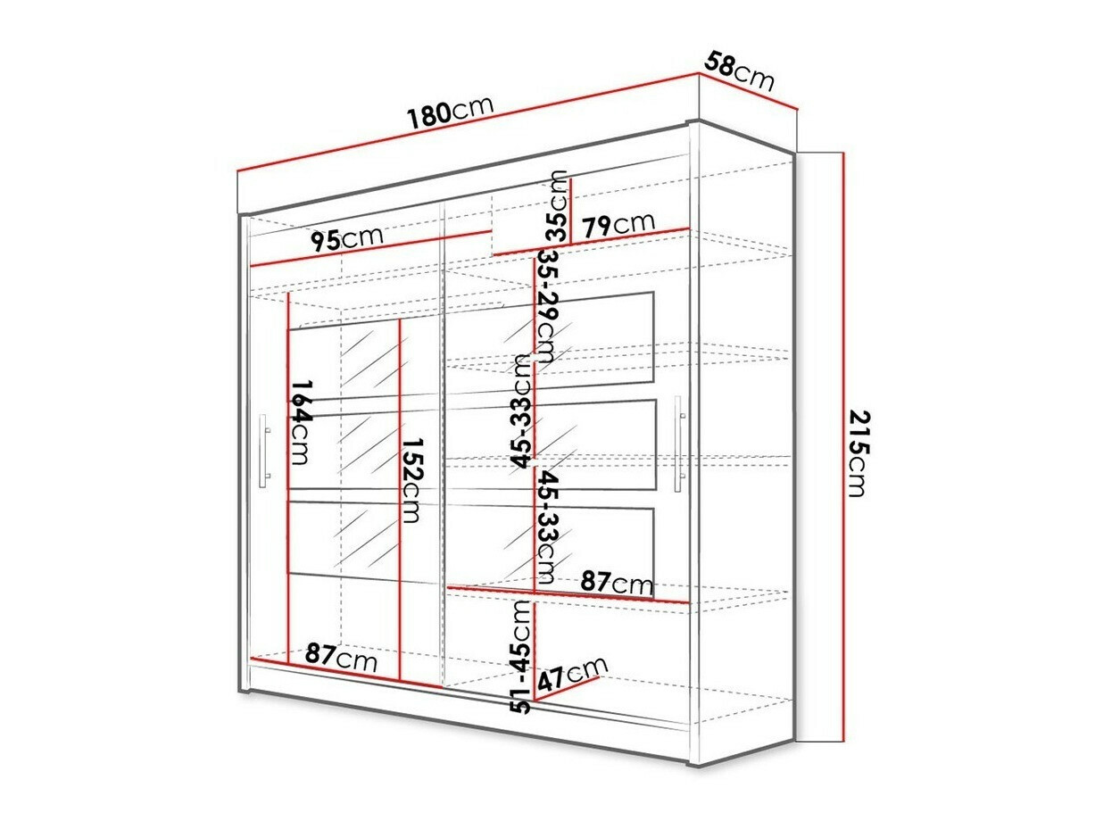 Roupeiro Closico Pallor III (Preto)