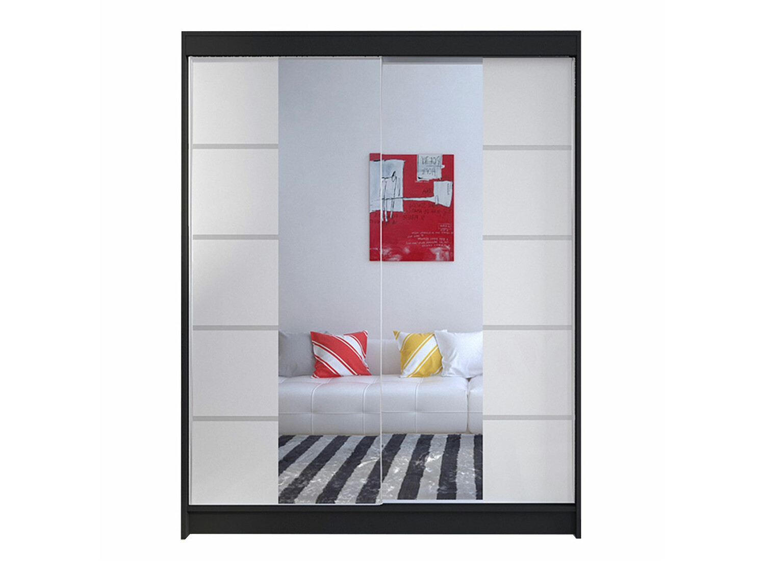 Roupeiro Closico Vastor V (Preto + Branco)