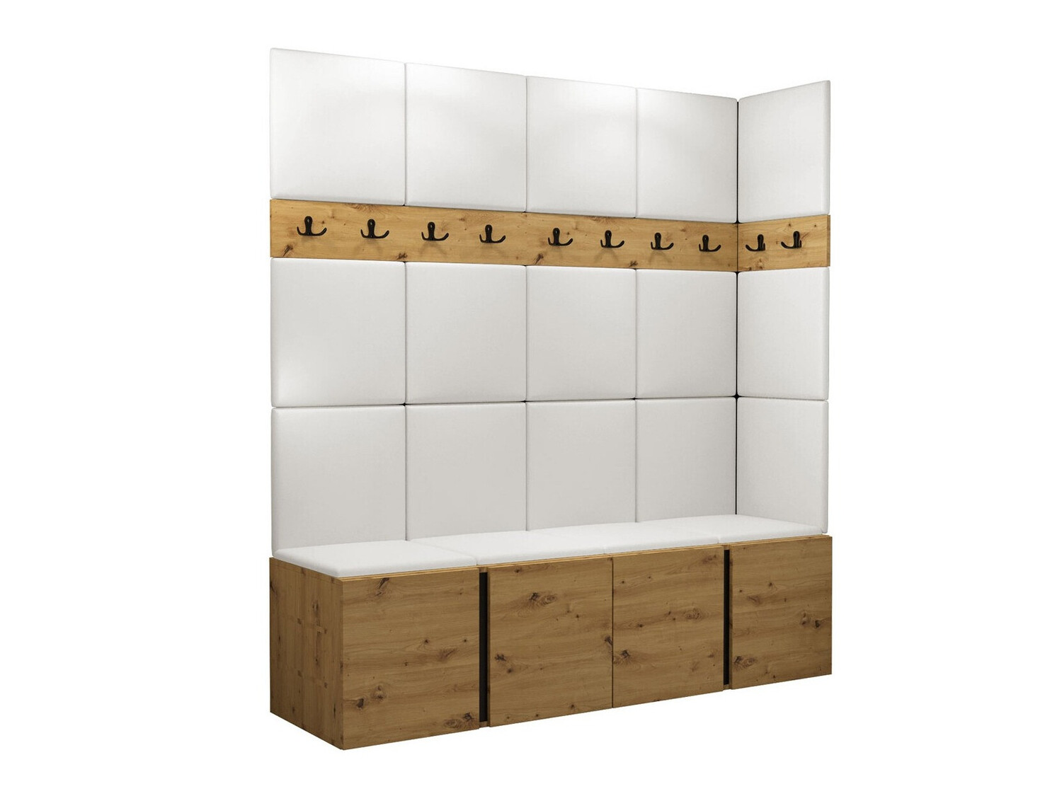 Conjunto para corredor Pinis II (Carvalho Artisan)