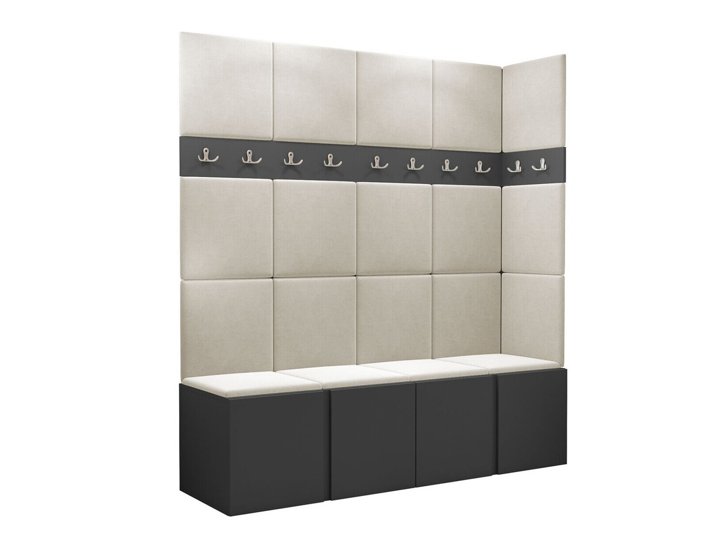 Conjunto para corredor Pinis II (Grafite)