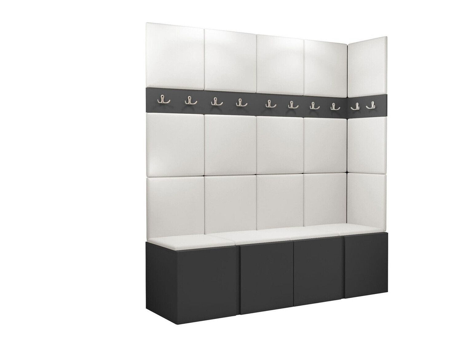 Conjunto para corredor Pinis II (Grafite)