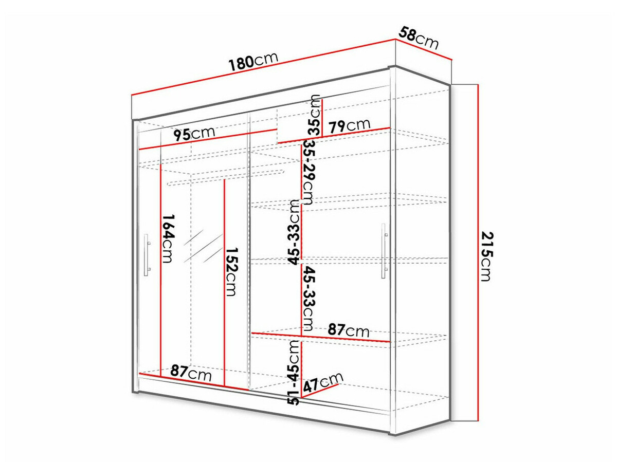 Roupeiro Closico 107 (Carvalho escuro)