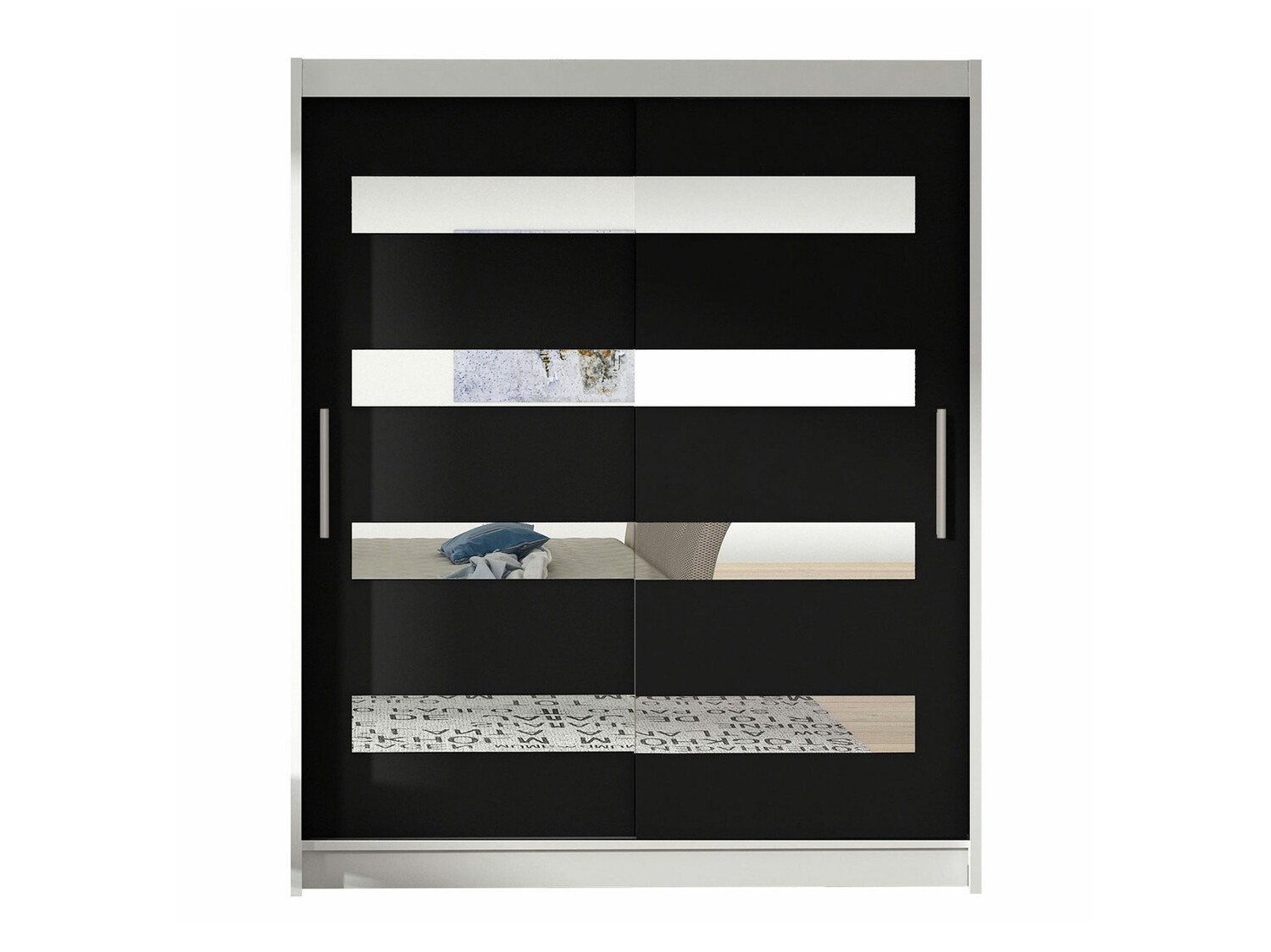 Roupeiro Closico Camera XIII (Branco + Preto)