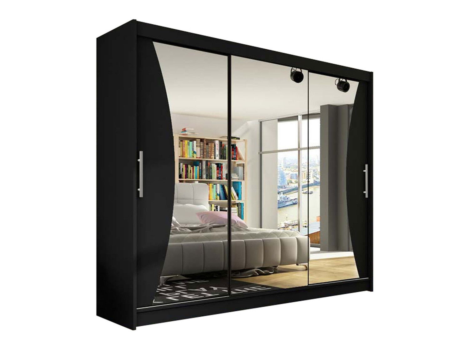 Roupeiro Closico Ordo IV (Preto)