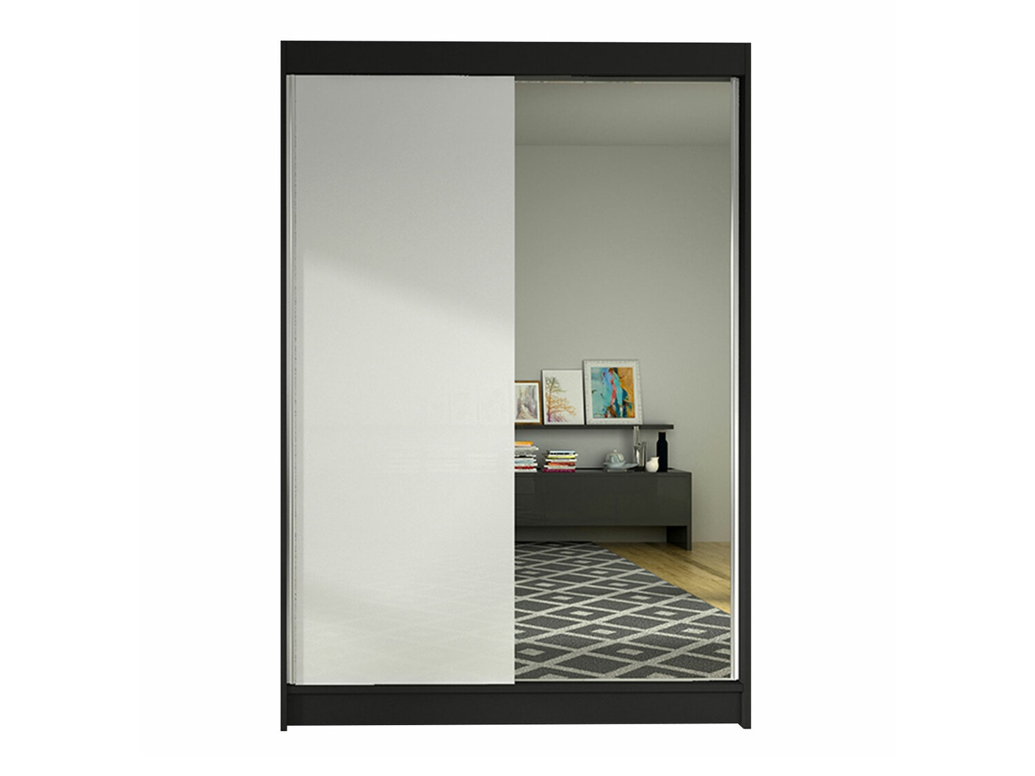 Roupeiro Closico Salvor I (Preto + Branco)
